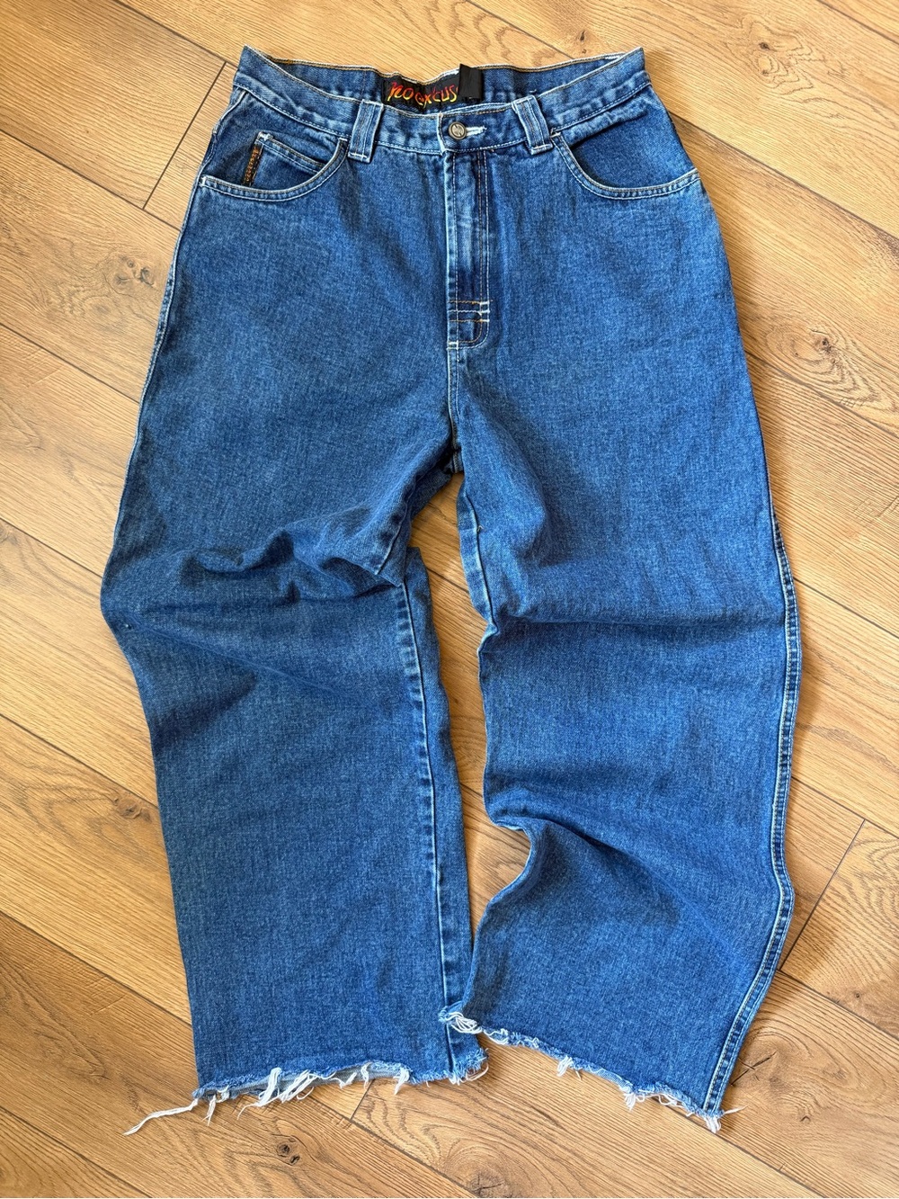 Vintage-No Excuses Wide Leg Goth Grunge Jeans